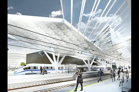 Design concept for the modernisation of Warszawa Zachodnia station.